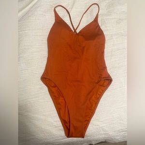 Victoria’s Secret Ribbed V-Neck One Piece, XS
